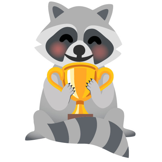 raccoon trophy