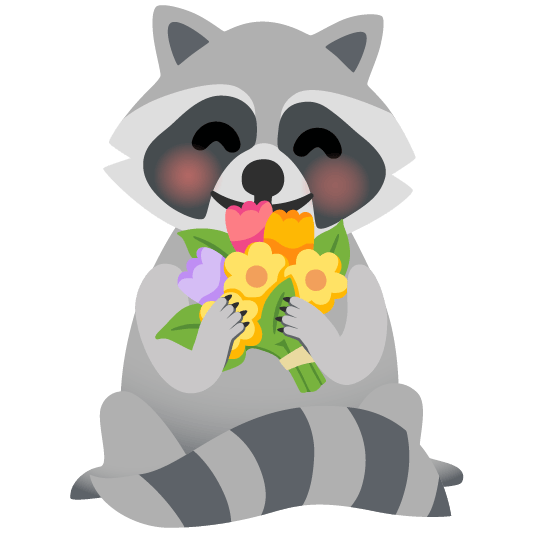 raccoon bouquet