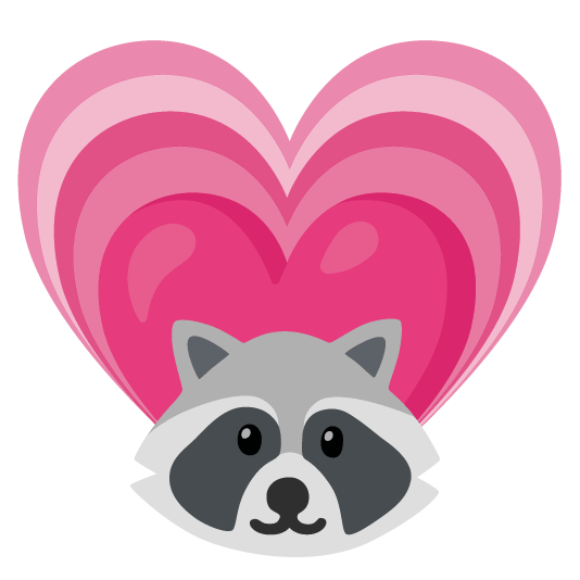 raccoon heartpulse