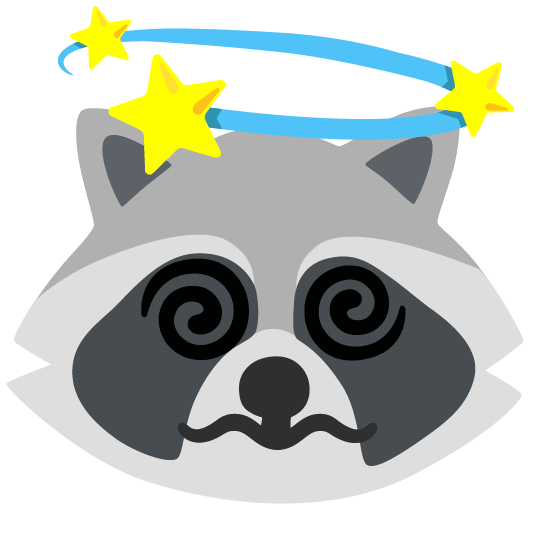 raccoon dizzy