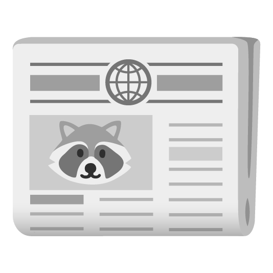 raccoon newspaper