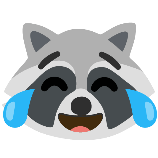 raccoon joy