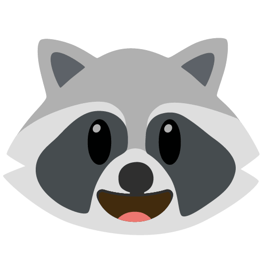 raccoon smiley