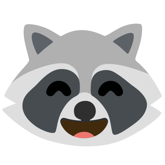 raccoon smile