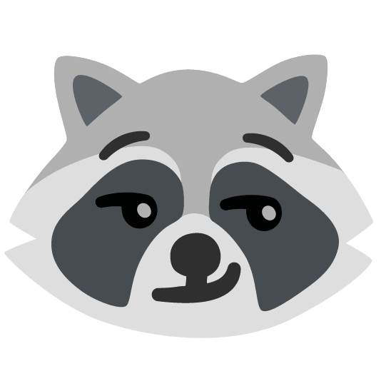 raccoon smirk