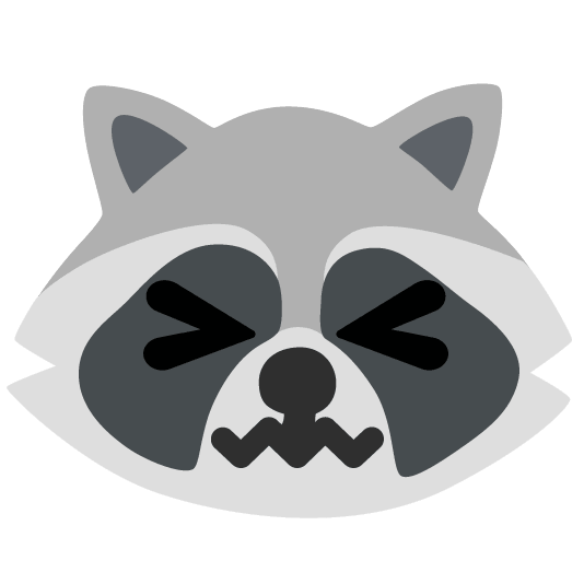 raccoon confounded