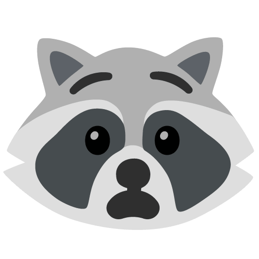 raccoon anguished