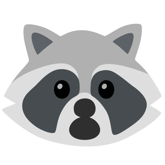 raccoon open mouth