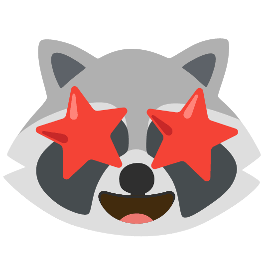raccoon star struck