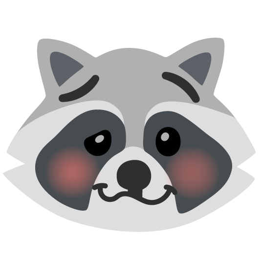 raccoon woozy face
