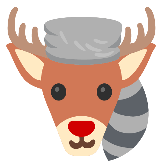 raccoon deer