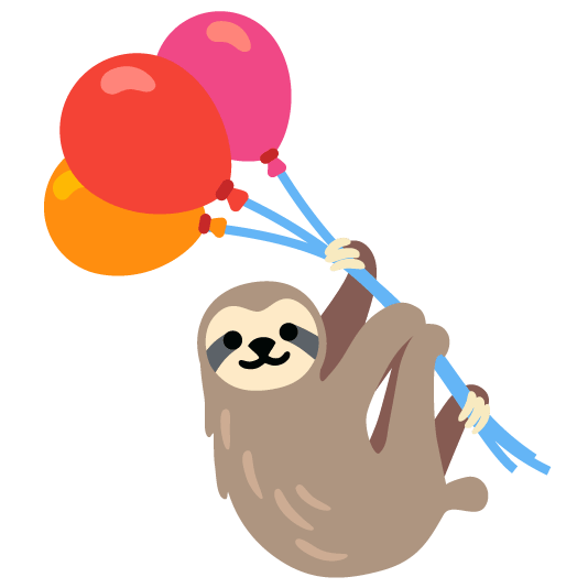 sloth balloon