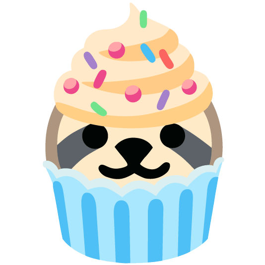 sloth cupcake