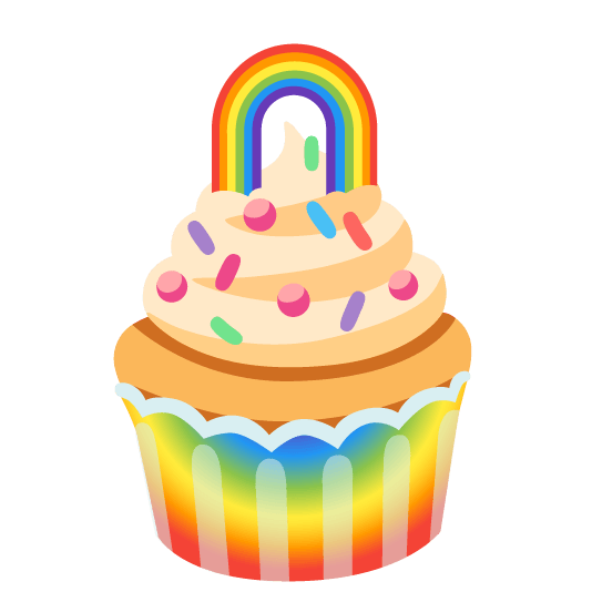 cupcake rainbow