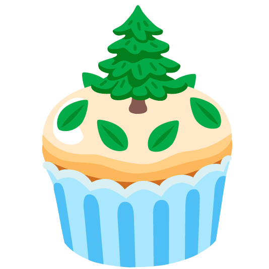 cupcake evergreen tree