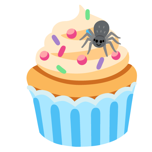 cupcake spider