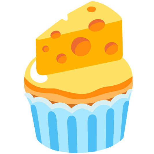 cupcake cheese wedge