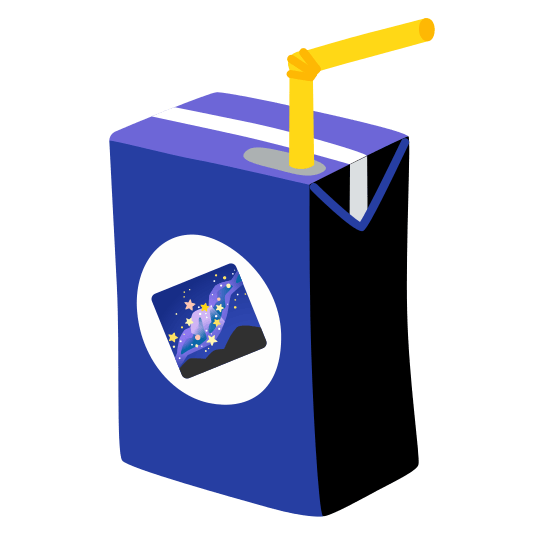 beverage box milky way