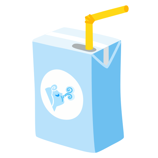 beverage box wind blowing face