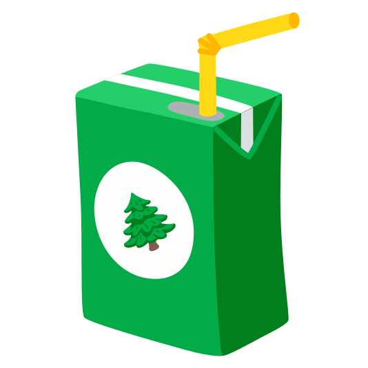 beverage box evergreen tree