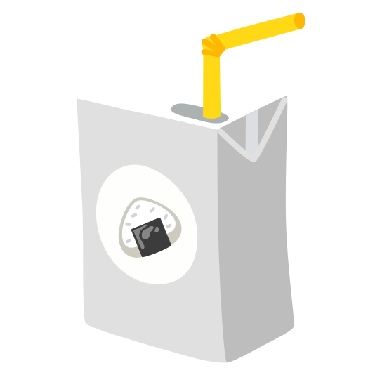 beverage box rice ball