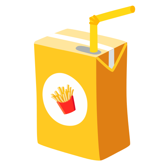 beverage box fries