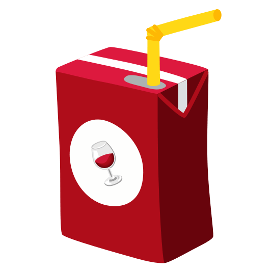 beverage box wine glass