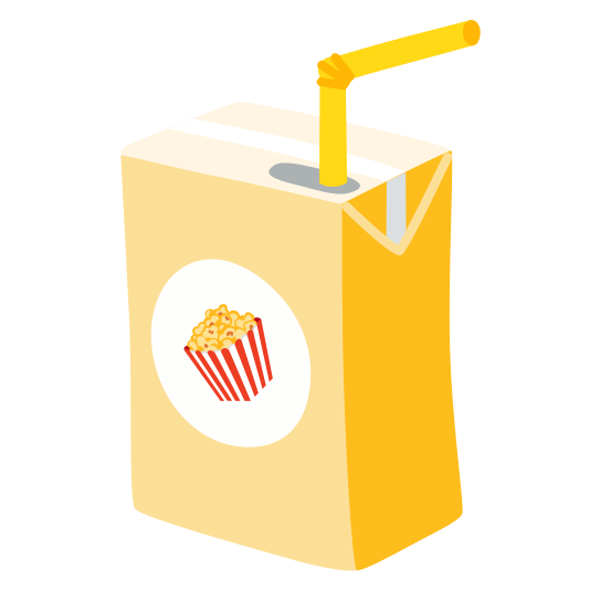 beverage box popcorn