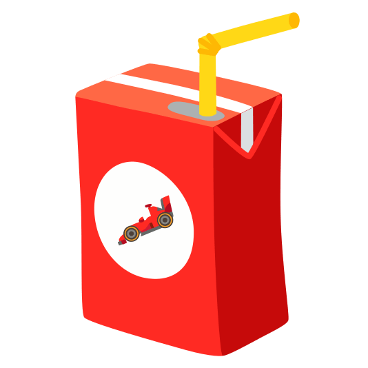 beverage box racing car