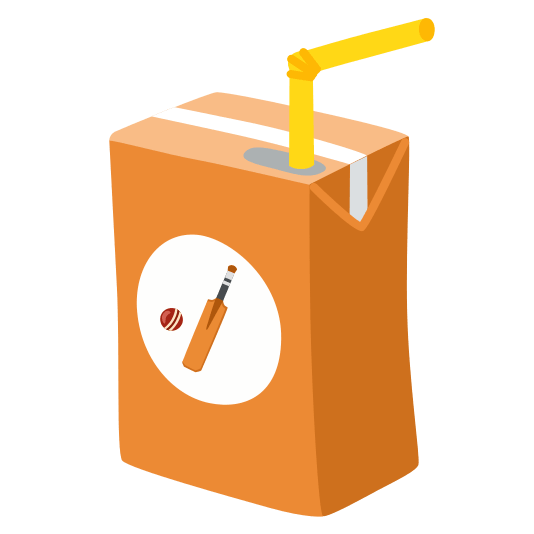 beverage box cricket bat and ball