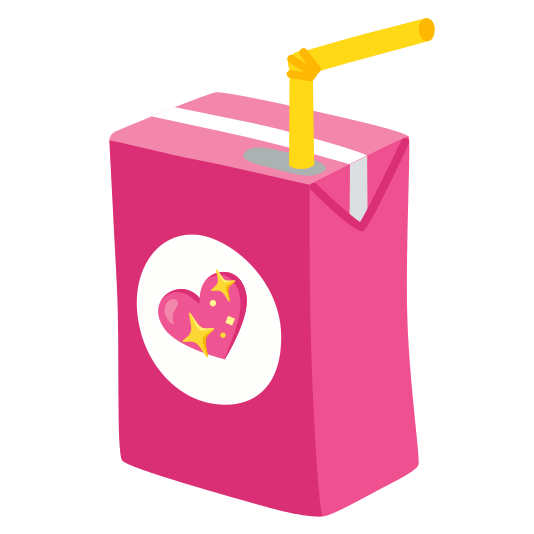 beverage box sparkling heart