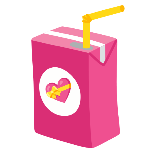 beverage box gift heart