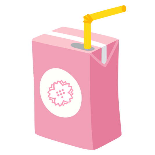 beverage box white flower