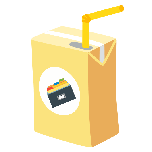 beverage box card file box