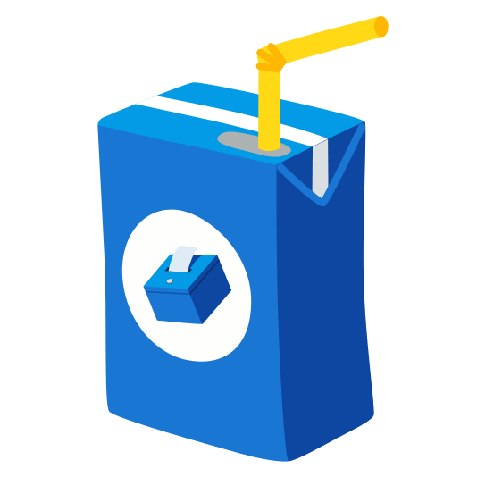 beverage box ballot box with ballot