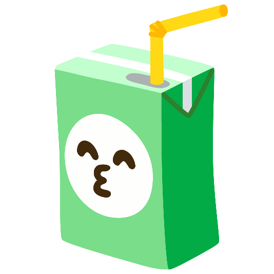 beverage box kissing smiling eyes