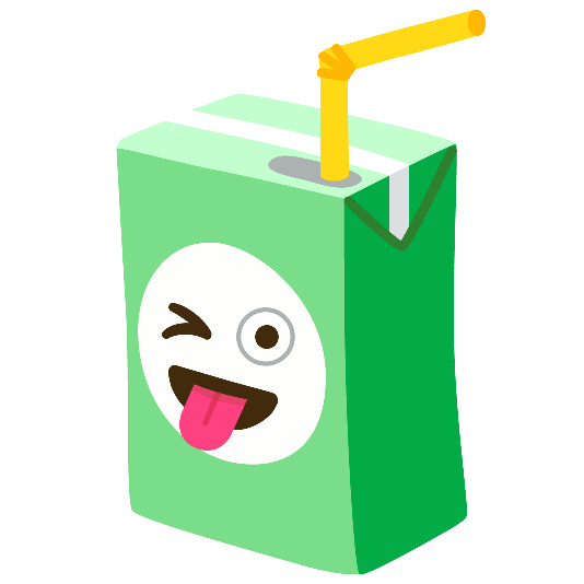 beverage box stuck out tongue winking eye