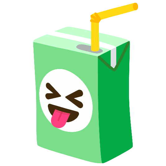 beverage box stuck out tongue closed eyes