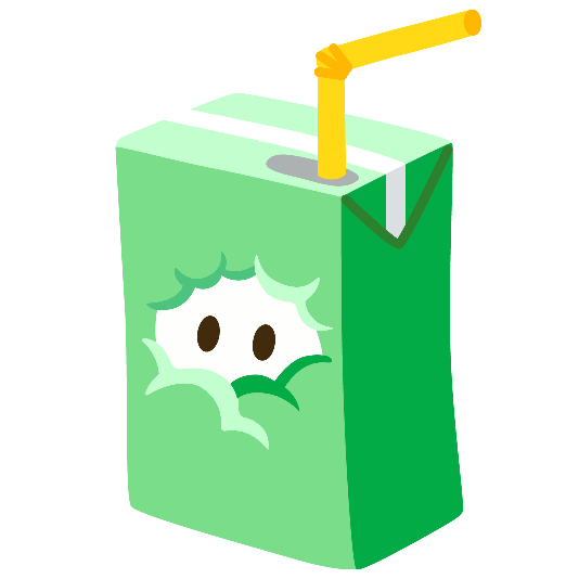 beverage box face in clouds