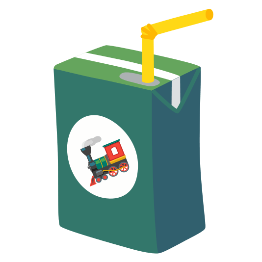 beverage box steam locomotive