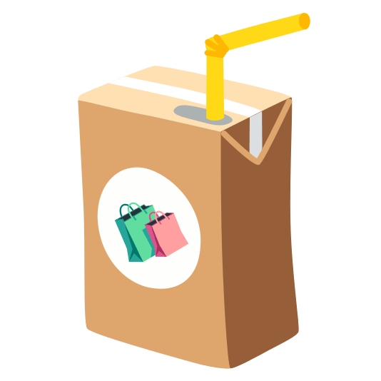 beverage box shopping bags