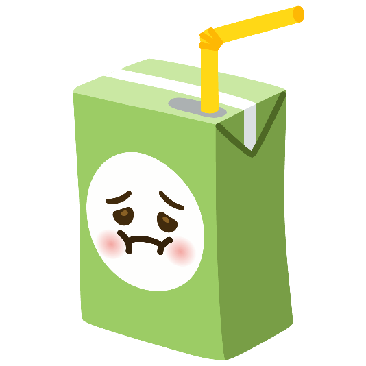 beverage box nauseated face