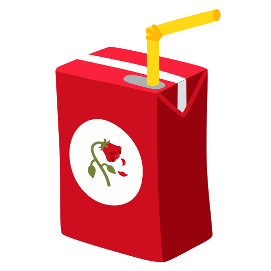 beverage box wilted flower