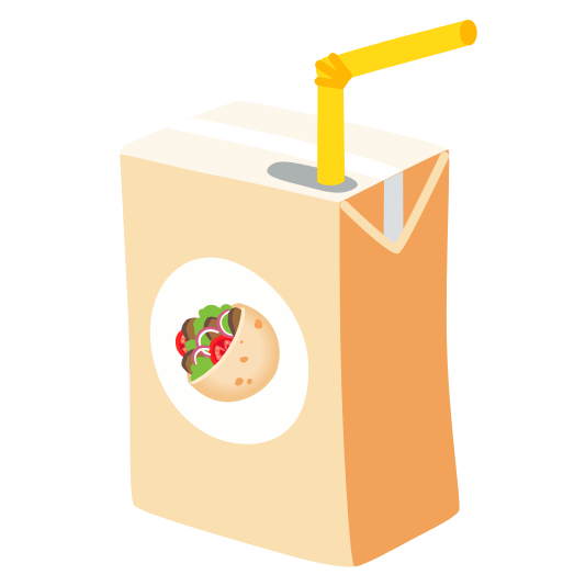 beverage box stuffed flatbread