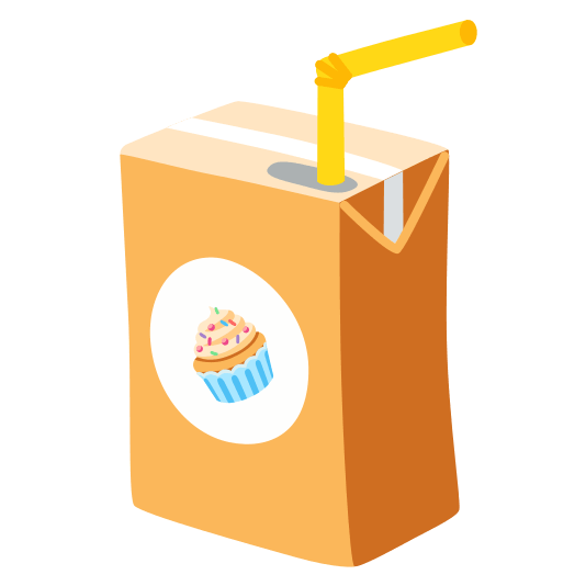 beverage box cupcake