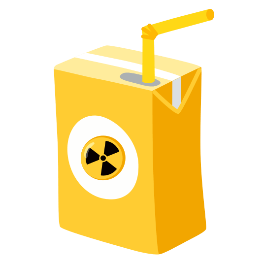 beverage box radioactive sign