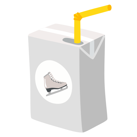 beverage box ice skate