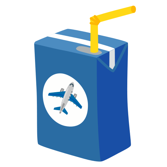 beverage box airplane