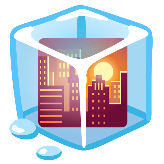 ice cube city sunrise