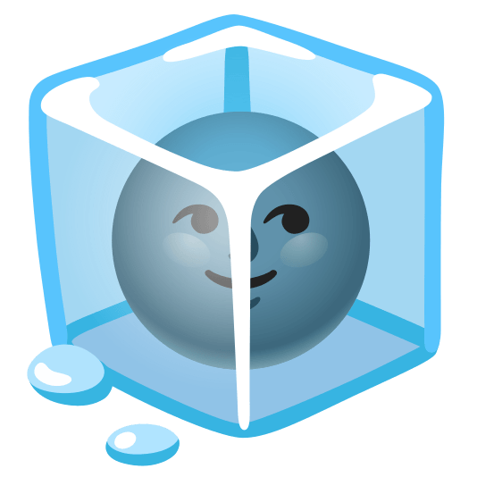 ice cube new moon with face